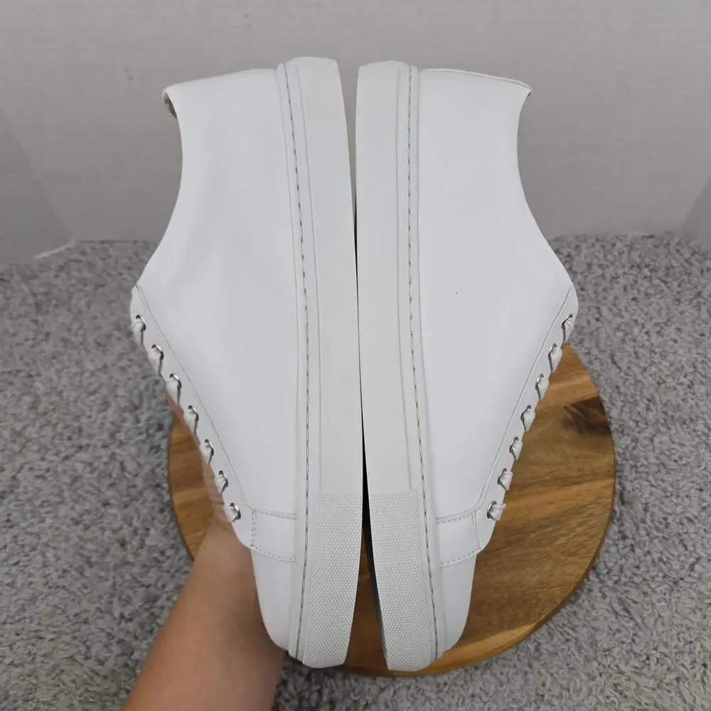 Thursday Boot Company Mens 11 Premier Low Top White Leather Casual Daily Sneaker